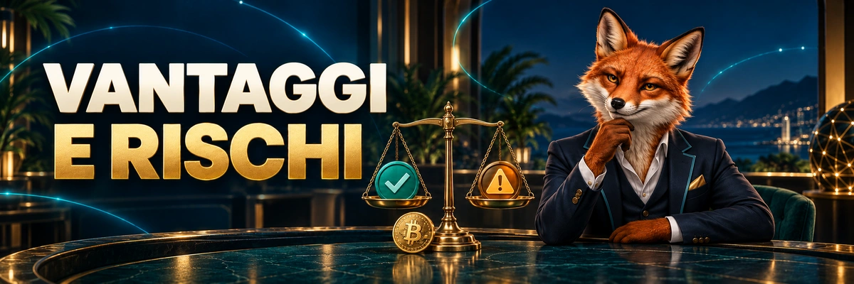 Vantaggi e Svantaggi dei Casino con Criptovalute